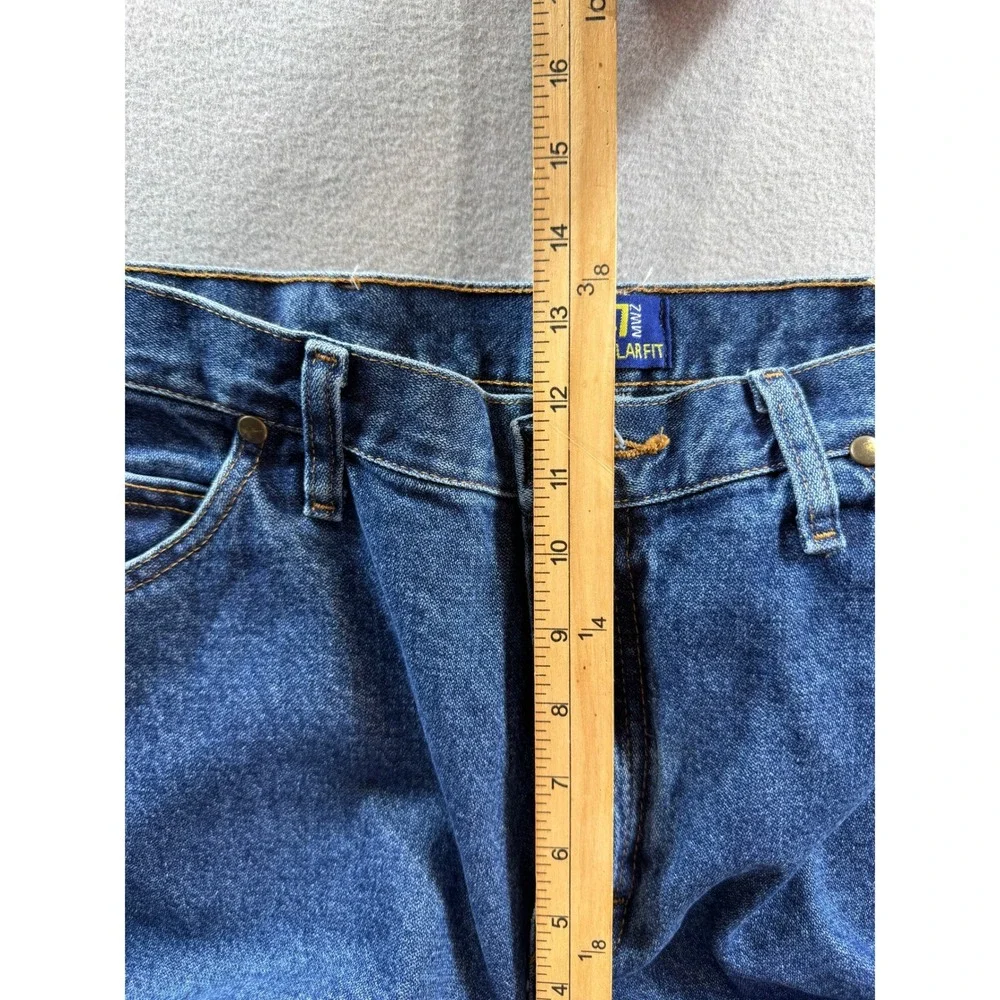 Wrangler Jeans Mens 36x34 Blue 47MWZ Regular Fit Denim